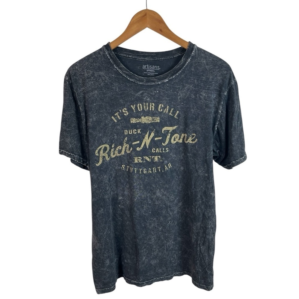 TS500 Men’s Artisans Apparel Rich N Tone Acid Washed Biker T Shirt L